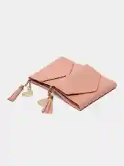 Розовый женский базовый мини-кошелек, 14 цветов, 11 х 7 см, кошелек
