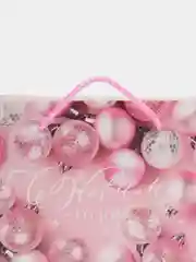 Розовый новогодняя коробка-пакет
