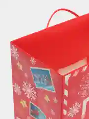Алый новогодняя коробка-пакет