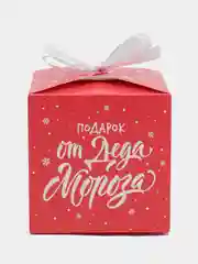 Коралловый новогодняя коробка квадратная