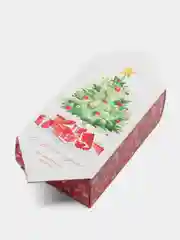 Белый новогодняя коробка конфета