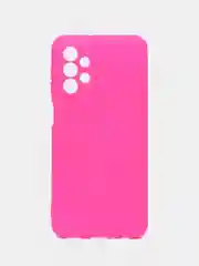 Фуксия чехол для Samsung Galaxy A23, силиконовый, закрытый низ, бархат внутри Silicone Cover