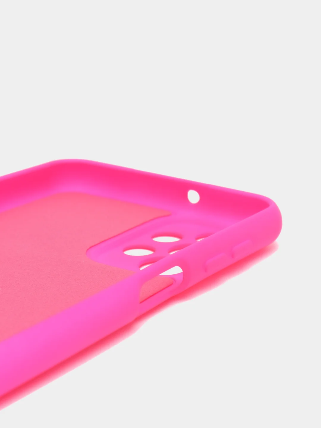 Фуксия чехол для Samsung Galaxy A23, силиконовый, закрытый низ, бархат внутри Silicone Cover