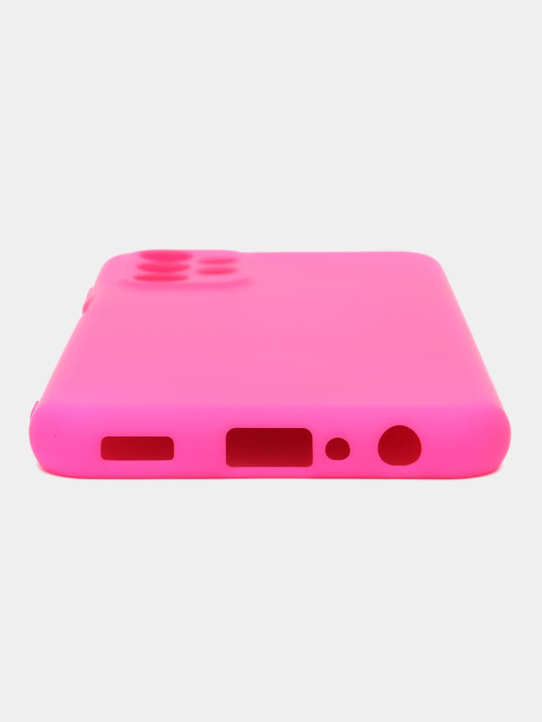 Фуксия чехол для Samsung Galaxy A23, силиконовый, закрытый низ, бархат внутри Silicone Cover