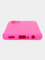 Фуксия чехол для Samsung Galaxy A23, силиконовый, закрытый низ, бархат внутри Silicone Cover