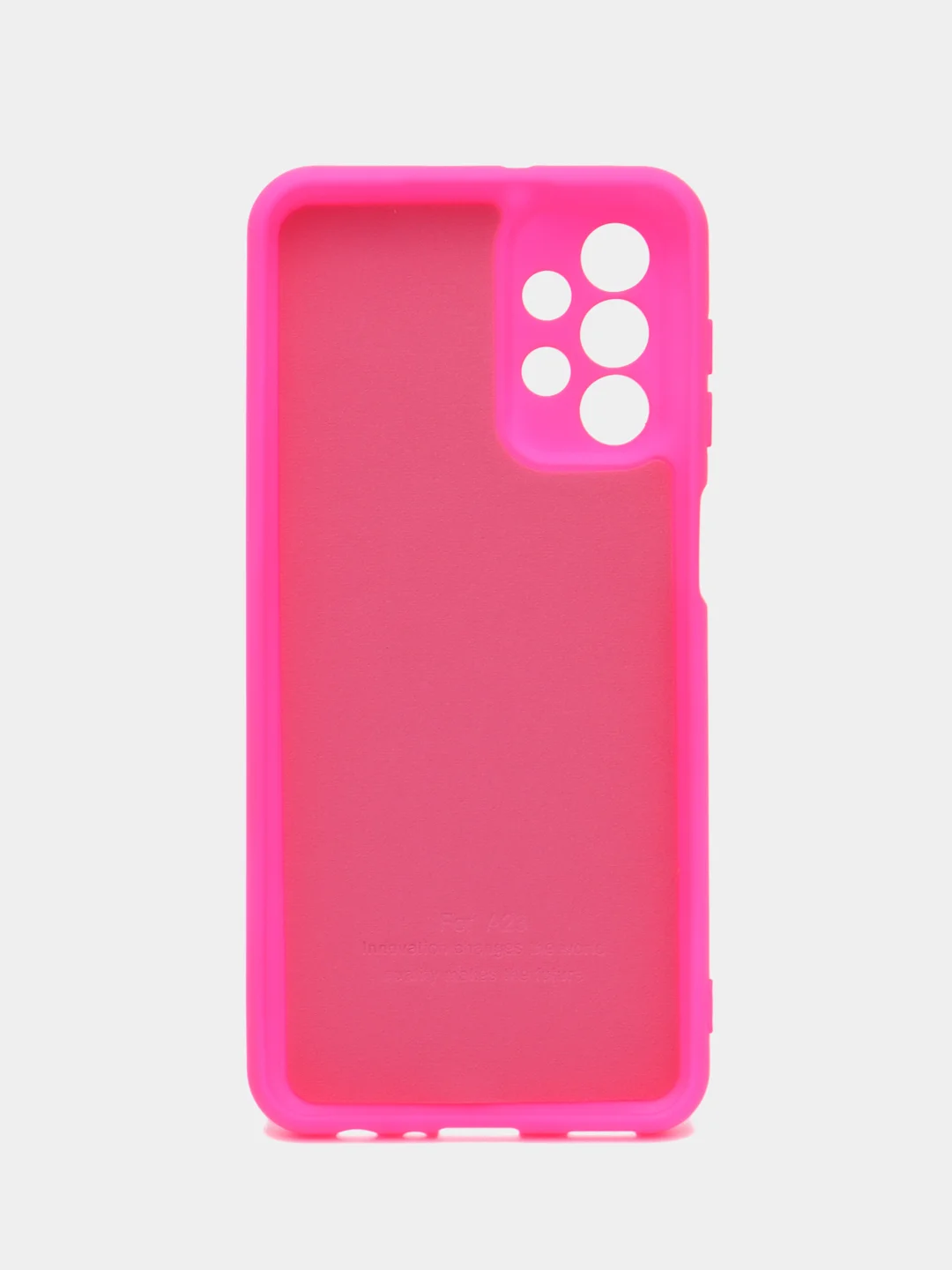 Фуксия чехол для Samsung Galaxy A23, силиконовый, закрытый низ, бархат внутри Silicone Cover