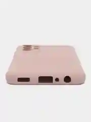 Бежевый чехол для Samsung Galaxy A23, силиконовый, закрытый низ, бархат внутри Silicone Cover