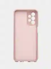 Бежевый чехол для Samsung Galaxy A23, силиконовый, закрытый низ, бархат внутри Silicone Cover