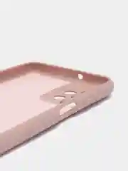 Бежевый чехол для Samsung Galaxy A23, силиконовый, закрытый низ, бархат внутри Silicone Cover