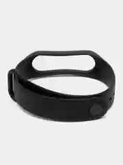 Черный ремешок силиконовый для Xiaomi Mi Band 3, Mi Band 4
