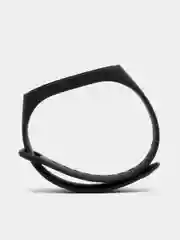 Черный ремешок силиконовый для Xiaomi Mi Band 3, Mi Band 4