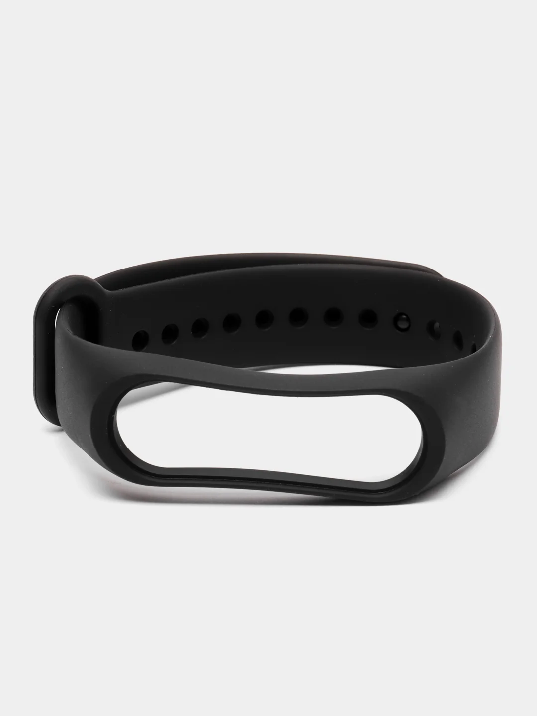Черный ремешок силиконовый для Xiaomi Mi Band 3, Mi Band 4