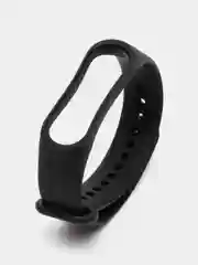 Черный ремешок силиконовый для Xiaomi Mi Band 3, Mi Band 4