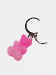 Розовый серьги Мармеладные мишки Gummy градиент, набор из 6 штук