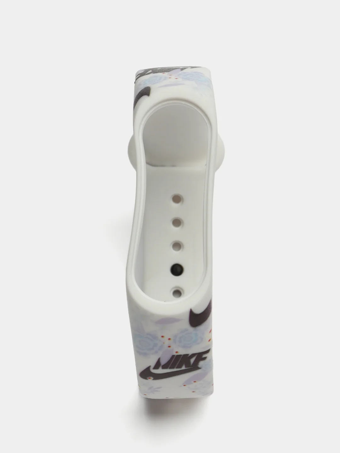 Аметистовый силиконовый ремешок с принтом для Xiaomi Mi Band 7 / 3 / 4 / 5 / 6