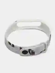Аметистовый силиконовый ремешок с принтом для Xiaomi Mi Band 7 / 3 / 4 / 5 / 6