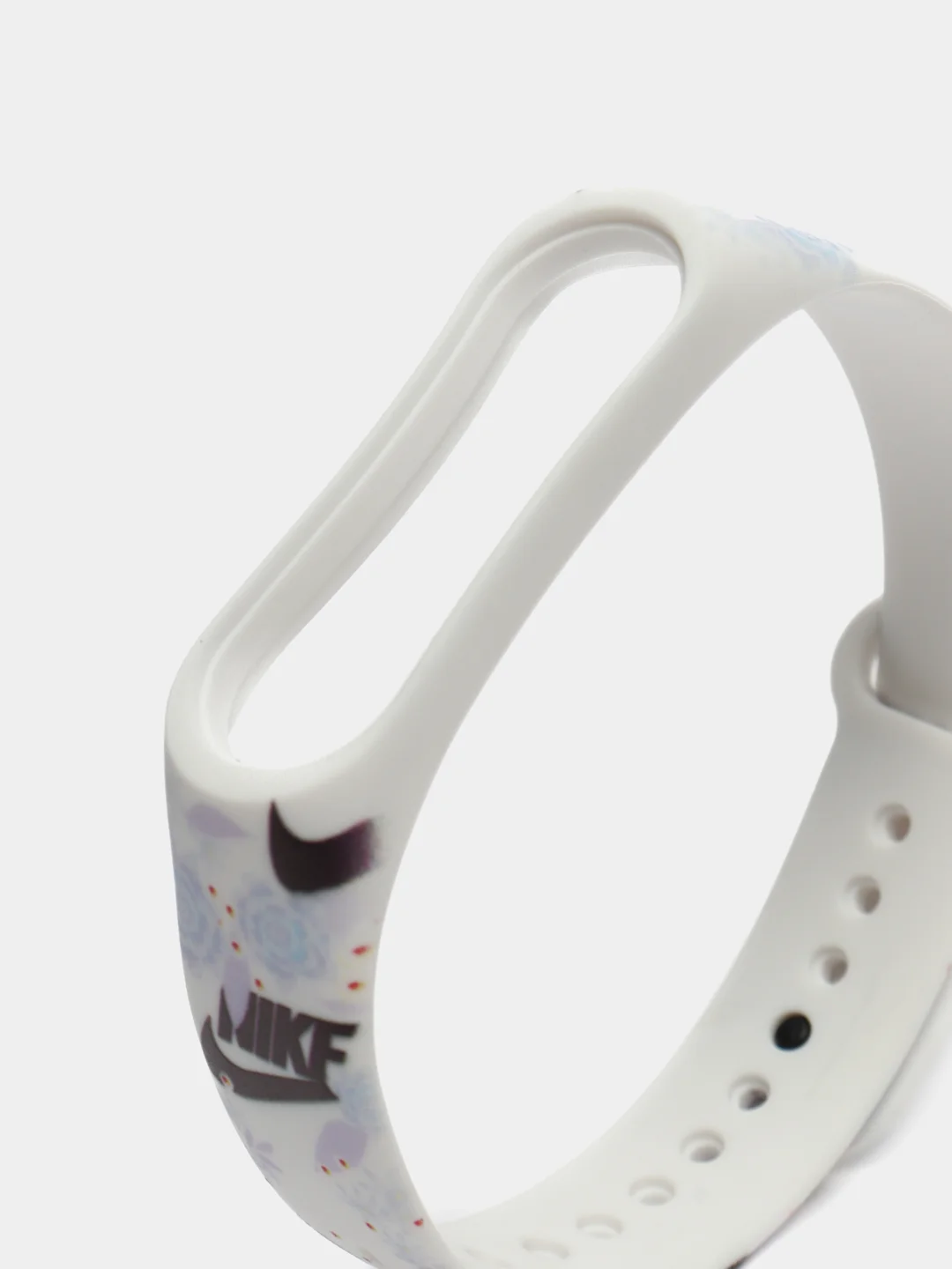 Аметистовый силиконовый ремешок с принтом для Xiaomi Mi Band 7 / 3 / 4 / 5 / 6