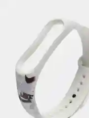 Аметистовый силиконовый ремешок с принтом для Xiaomi Mi Band 7 / 3 / 4 / 5 / 6