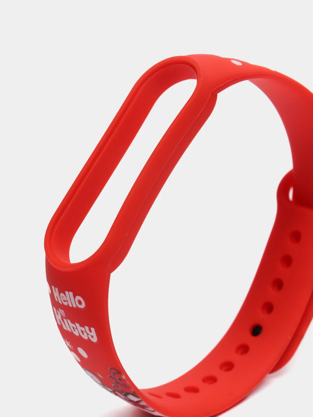 Багровый силиконовый ремешок с принтом для Xiaomi Mi Band 7 / 3 / 4 / 5 / 6