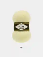 Кремовый пряжа Alize Lanagold, 100гр-240м, акрил 51%- мериносовая шерсть 49%