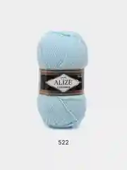 Мятный пряжа Alize Lanagold, 100гр-240м, акрил 51%- мериносовая шерсть 49%