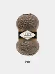 Светло-коричневый пряжа Alize Lanagold, 100гр-240м, акрил 51%- мериносовая шерсть 49%