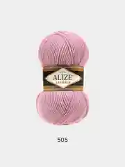 Коралловый меланж пряжа Alize Lanagold, 100гр-240м, акрил 51%- мериносовая шерсть 49%