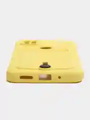 Желтый чехол Xiaomi Redmi 10A / 9C, Сяоми Редми 10А / 9С, с карманом для карты, силиконовый