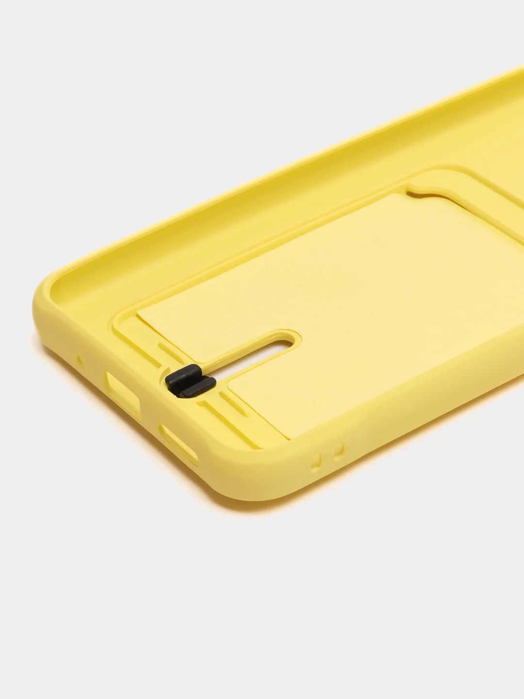 Желтый чехол Xiaomi Redmi 10A / 9C, Сяоми Редми 10А / 9С, с карманом для карты, силиконовый