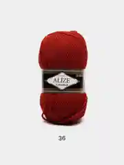 Терракотовый пряжа Alize Lanagold, 100гр-240м, акрил 51%- мериносовая шерсть 49%