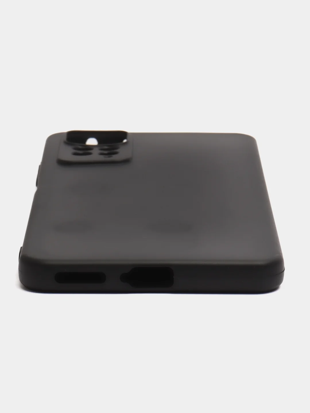 Хром чехол Xiaomi Redmi Note 11 Pro 4G, Российская версия, черный, силиконовый, матовый