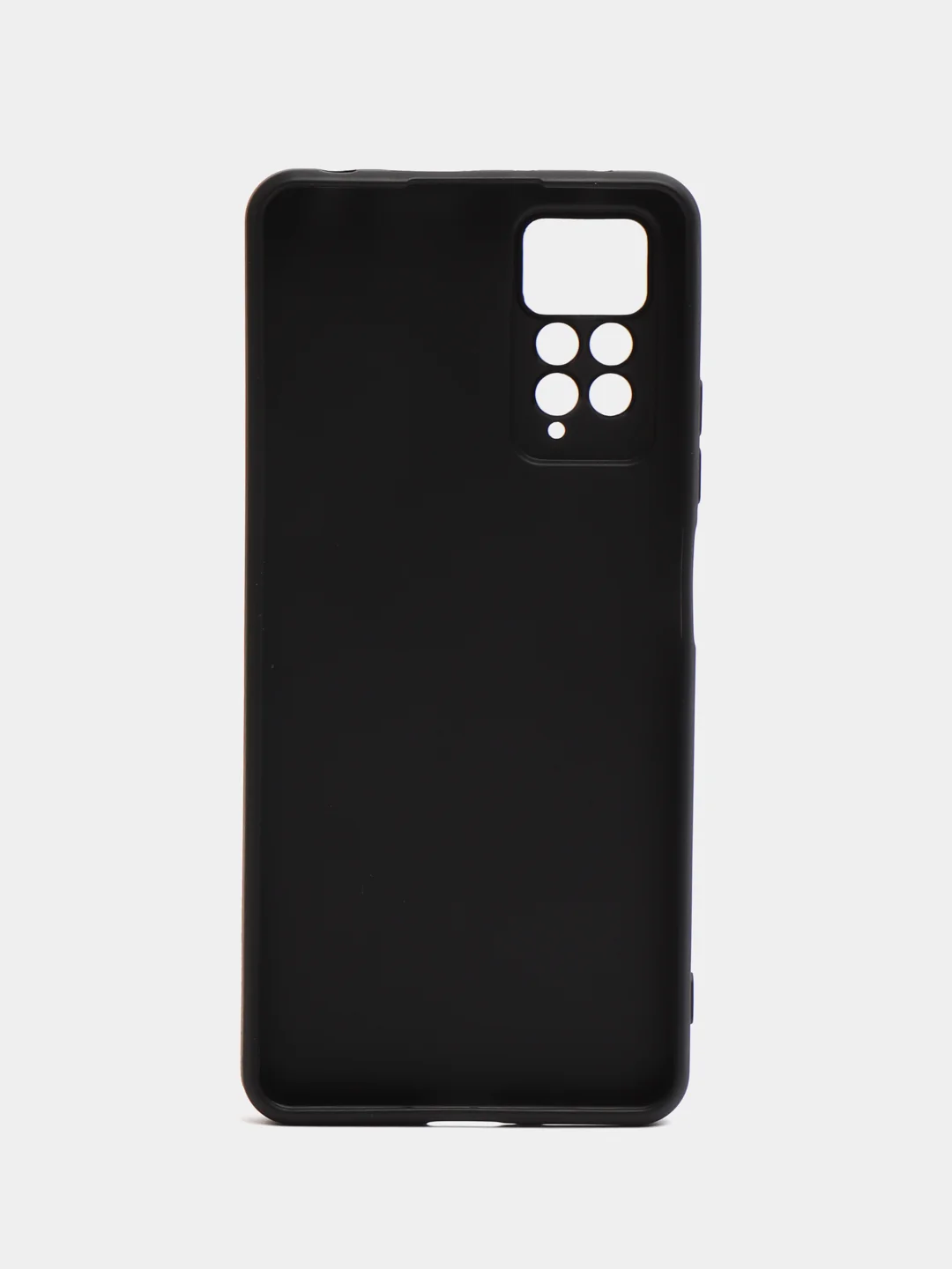 Хром чехол Xiaomi Redmi Note 11 Pro 4G, Российская версия, черный, силиконовый, матовый
