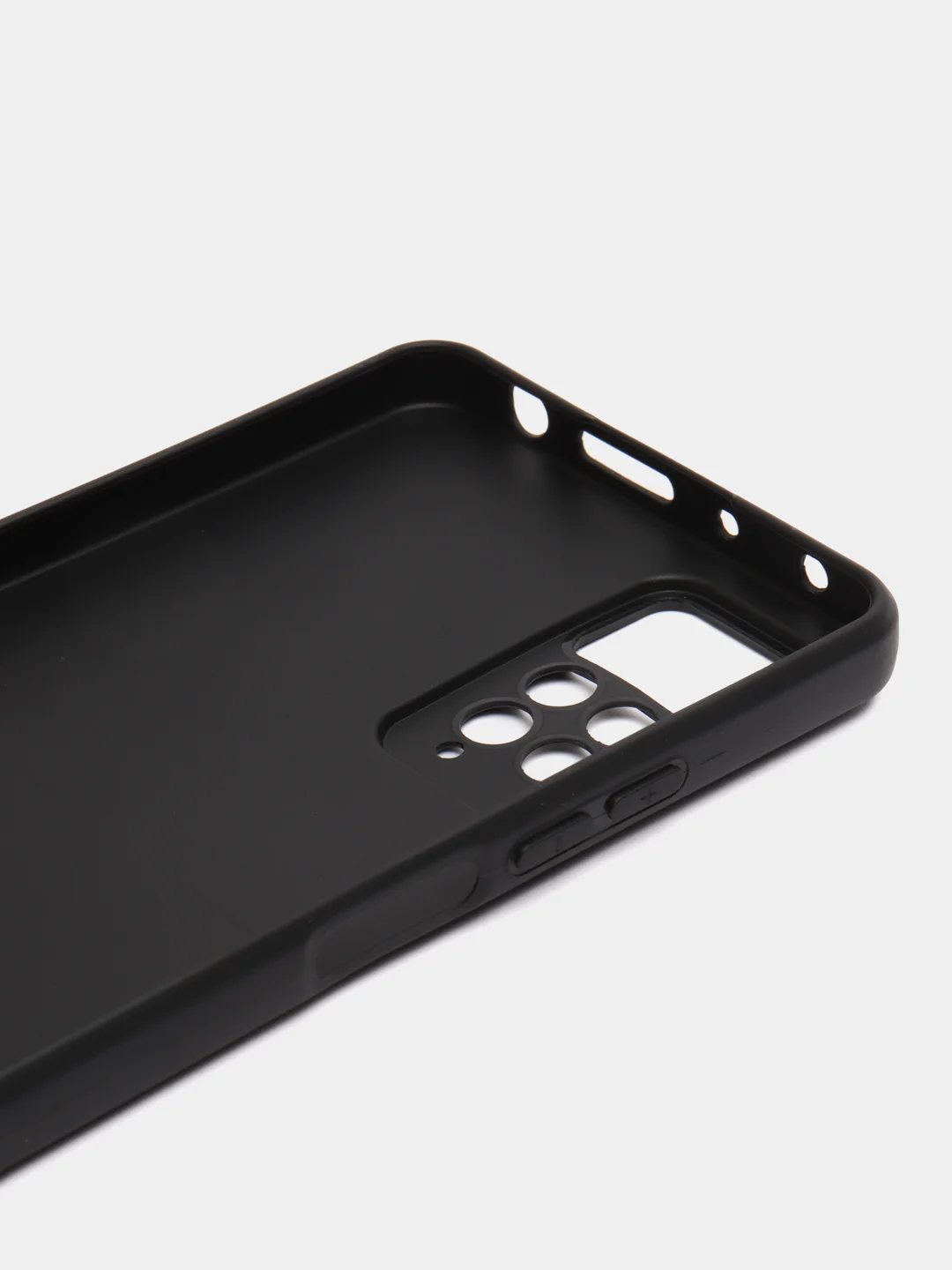 Хром чехол Xiaomi Redmi Note 11 Pro 4G, Российская версия, черный, силиконовый, матовый