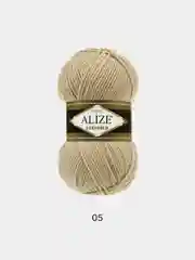 Бежевый пряжа Alize Lanagold, 100гр-240м, акрил 51%- мериносовая шерсть 49%