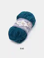 Морской пряжа плюшевая Alize Velluto