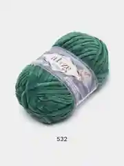 Лесной зеленый пряжа плюшевая Alize Velluto