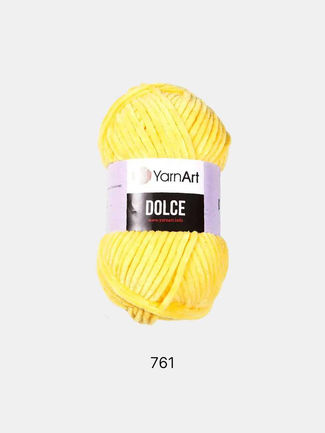 Лимонный пряжа плюшевая YarnArt Dolce