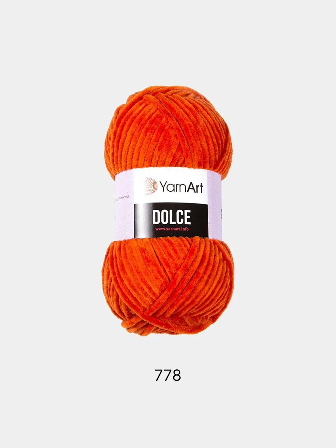 Рыжий пряжа плюшевая YarnArt Dolce