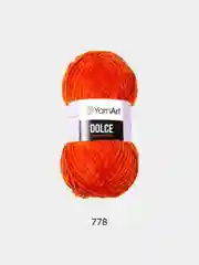 Рыжий пряжа плюшевая YarnArt Dolce