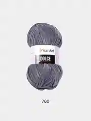 Серый пряжа плюшевая YarnArt Dolce