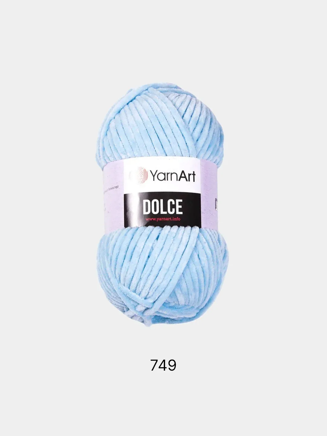 Голубой пряжа плюшевая YarnArt Dolce