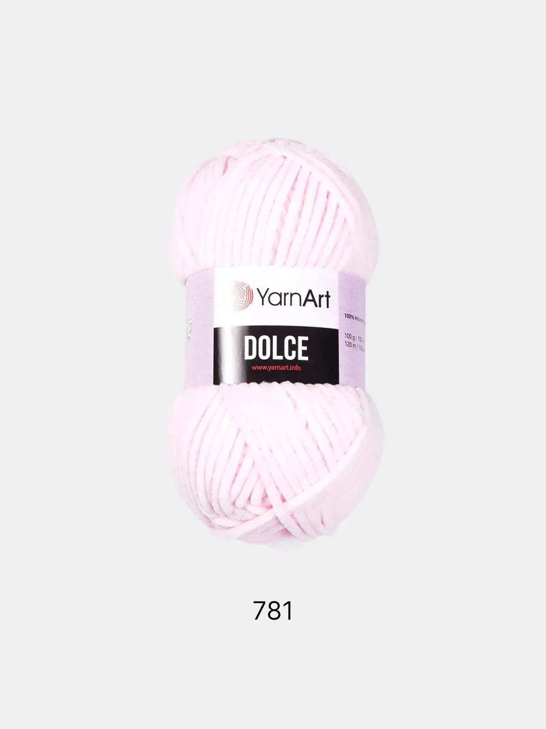 Розовый пряжа плюшевая YarnArt Dolce