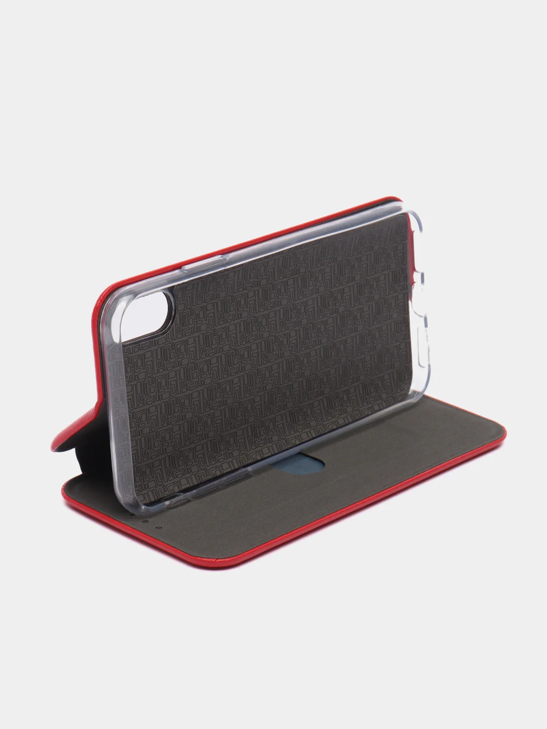 Красный чехол книжка iPhone X, iPhone Xs