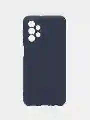 Темно-синий чехол для Samsung Galaxy A23, силиконовый, закрытый низ, бархат внутри Silicone Cover