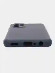 Темно-синий чехол для Samsung Galaxy A23, силиконовый, закрытый низ, бархат внутри Silicone Cover