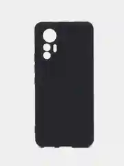 Черный чехол Xiaomi 12 Lite Сяоми 12 Лайт силиконовый закрый низ бархат внутри Silicone Cover