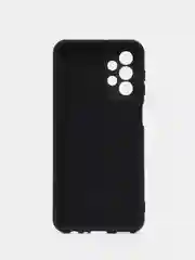 Черный чехол для Samsung Galaxy A23, силиконовый, закрытый низ, бархат внутри Silicone Cover
