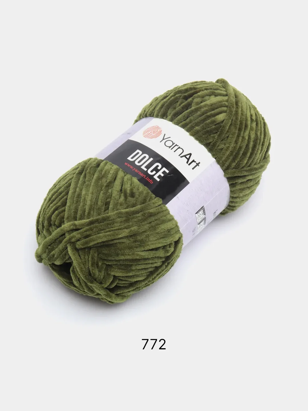 Хаки пряжа плюшевая YarnArt Dolce