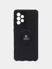 Угольный чехол Samsung Galaxy A52 / A52s, Самсунг Галакси А52 / А52с силиконовый с кольцом iFace