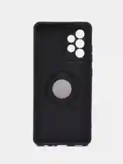 Угольный чехол Samsung Galaxy A52 / A52s, Самсунг Галакси А52 / А52с силиконовый с кольцом iFace